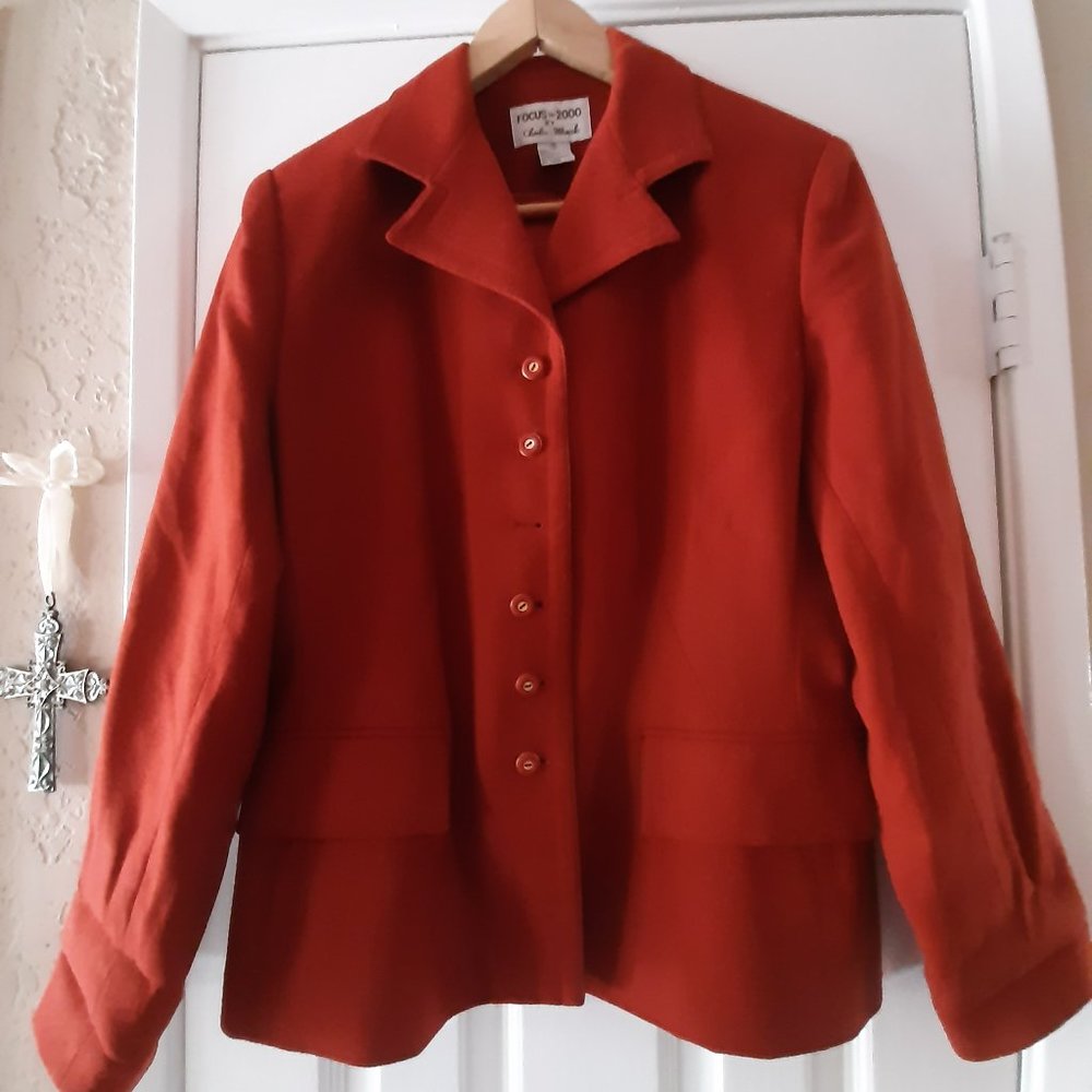 Red Wool Jacket - image 1